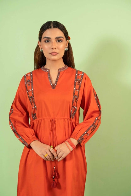Nishat Linen - Embroidered Shirt - AW23-17