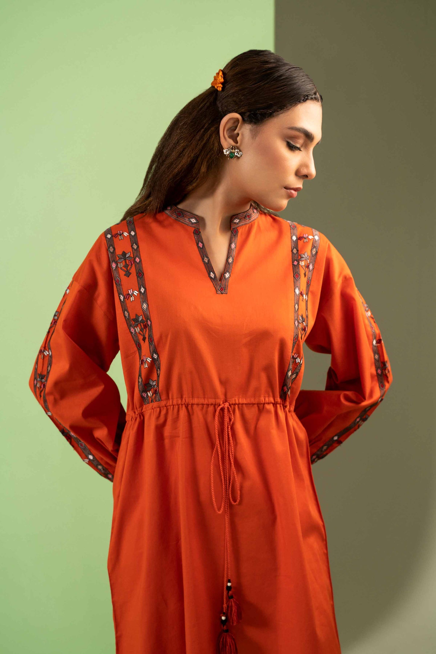 Nishat Linen - Embroidered Shirt - AW23-17