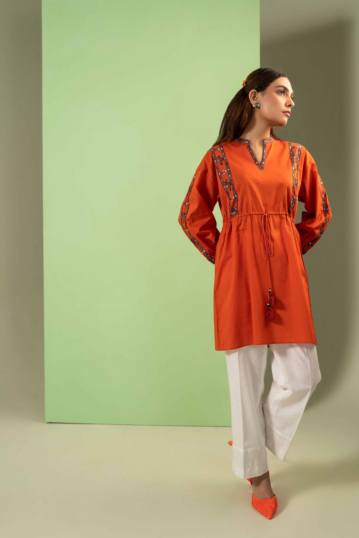 Nishat Linen - Embroidered Shirt - AW23-17