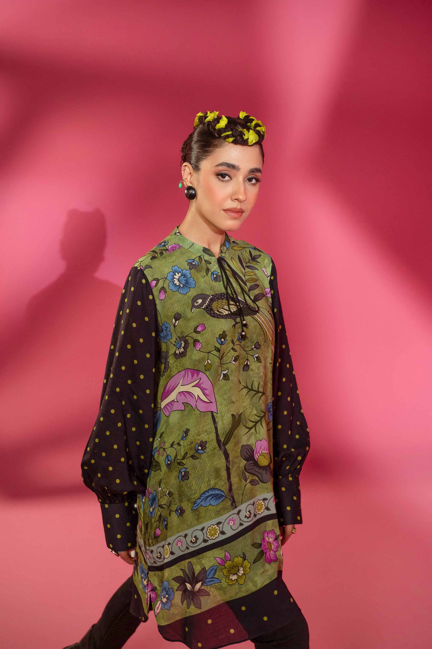 Nishat Linen - Printed Shirt - AW23-18