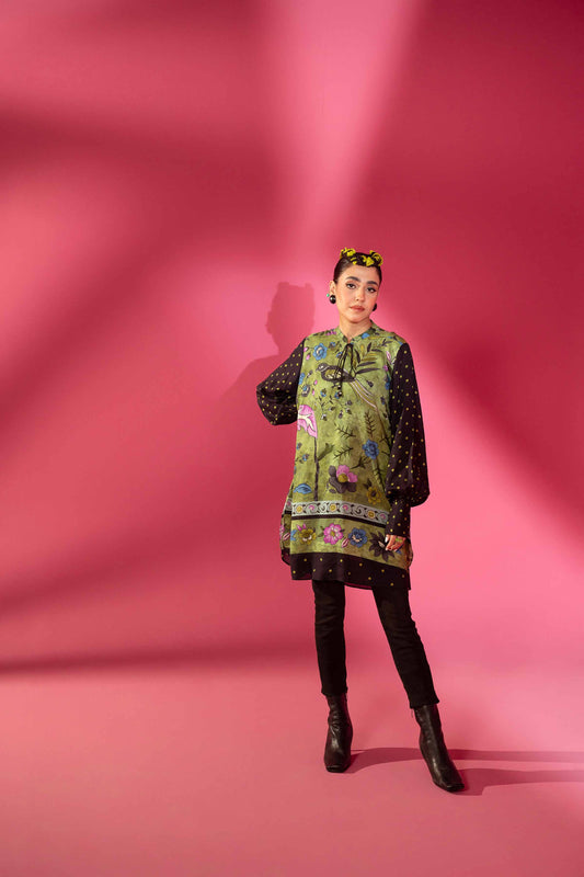 Nishat Linen - Printed Shirt - AW23-18