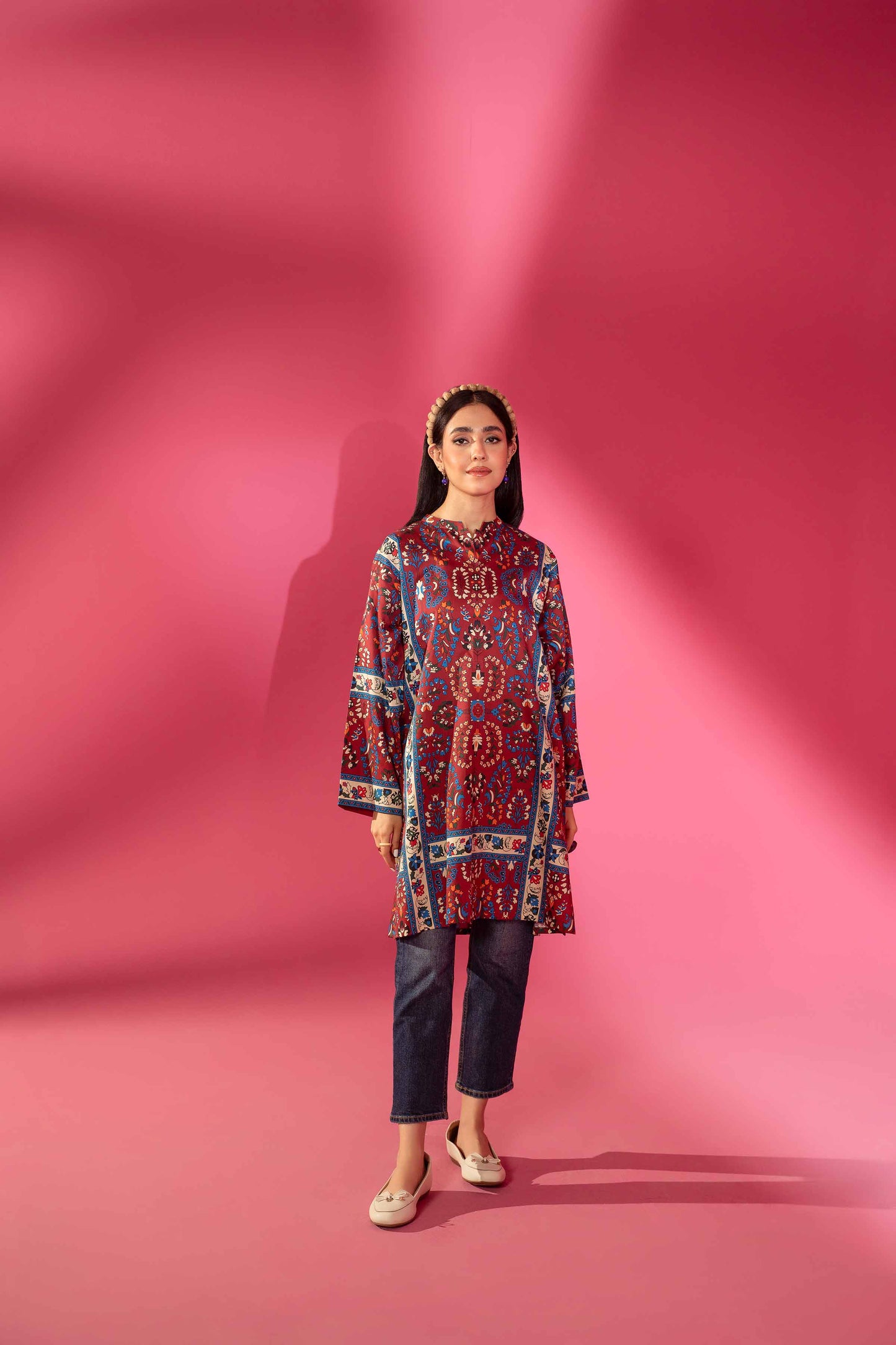 Nishat Linen - Printed Tunic - AW23-19