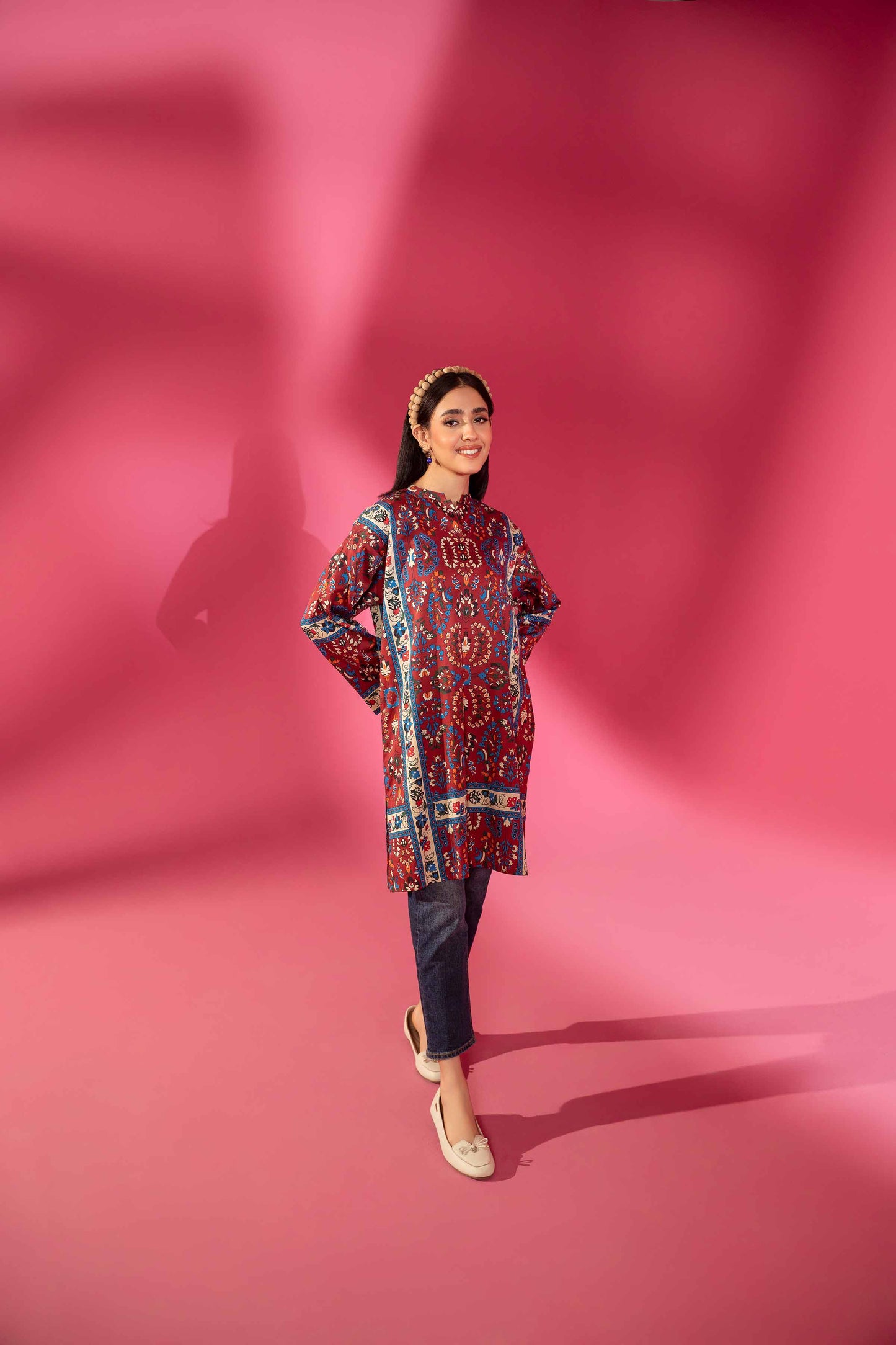 Nishat Linen - Printed Tunic - AW23-19