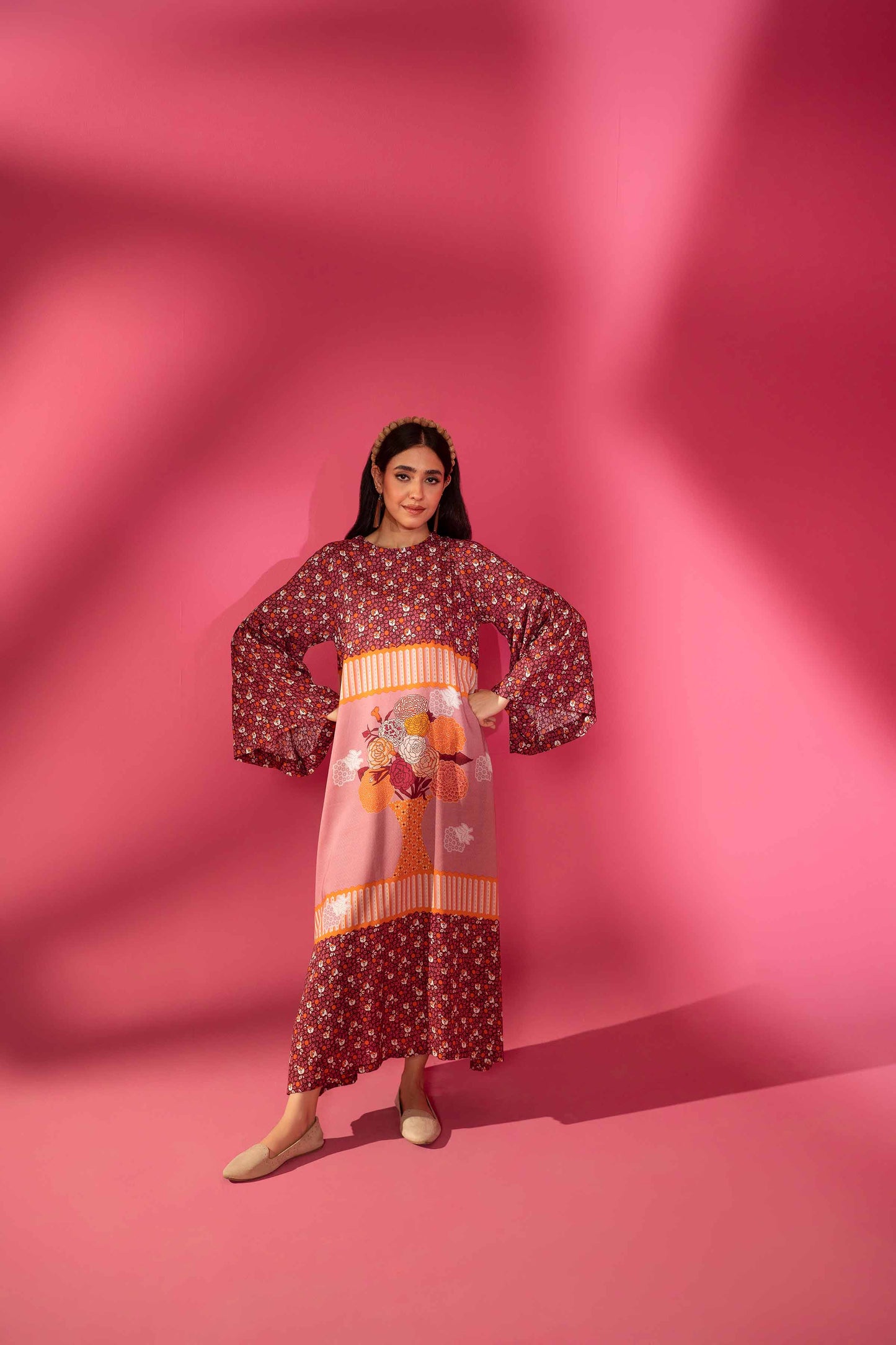 Nishat Linen - Printed Dress - AW23-20