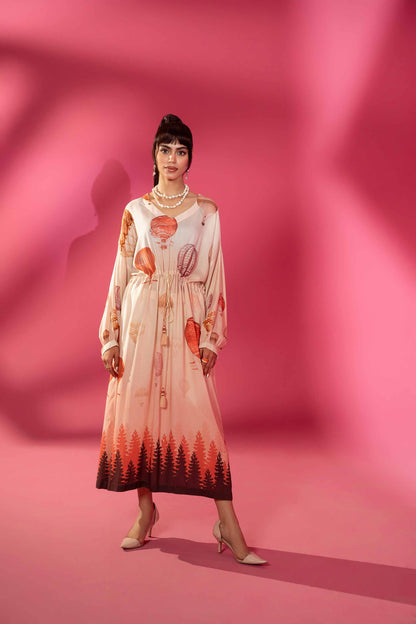 Nishat Linen - Printed Dress - AW23-23