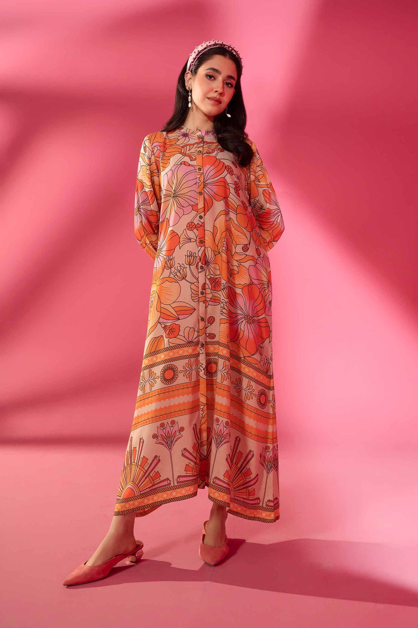 Nishat Linen - Printed Dress - AW23-24