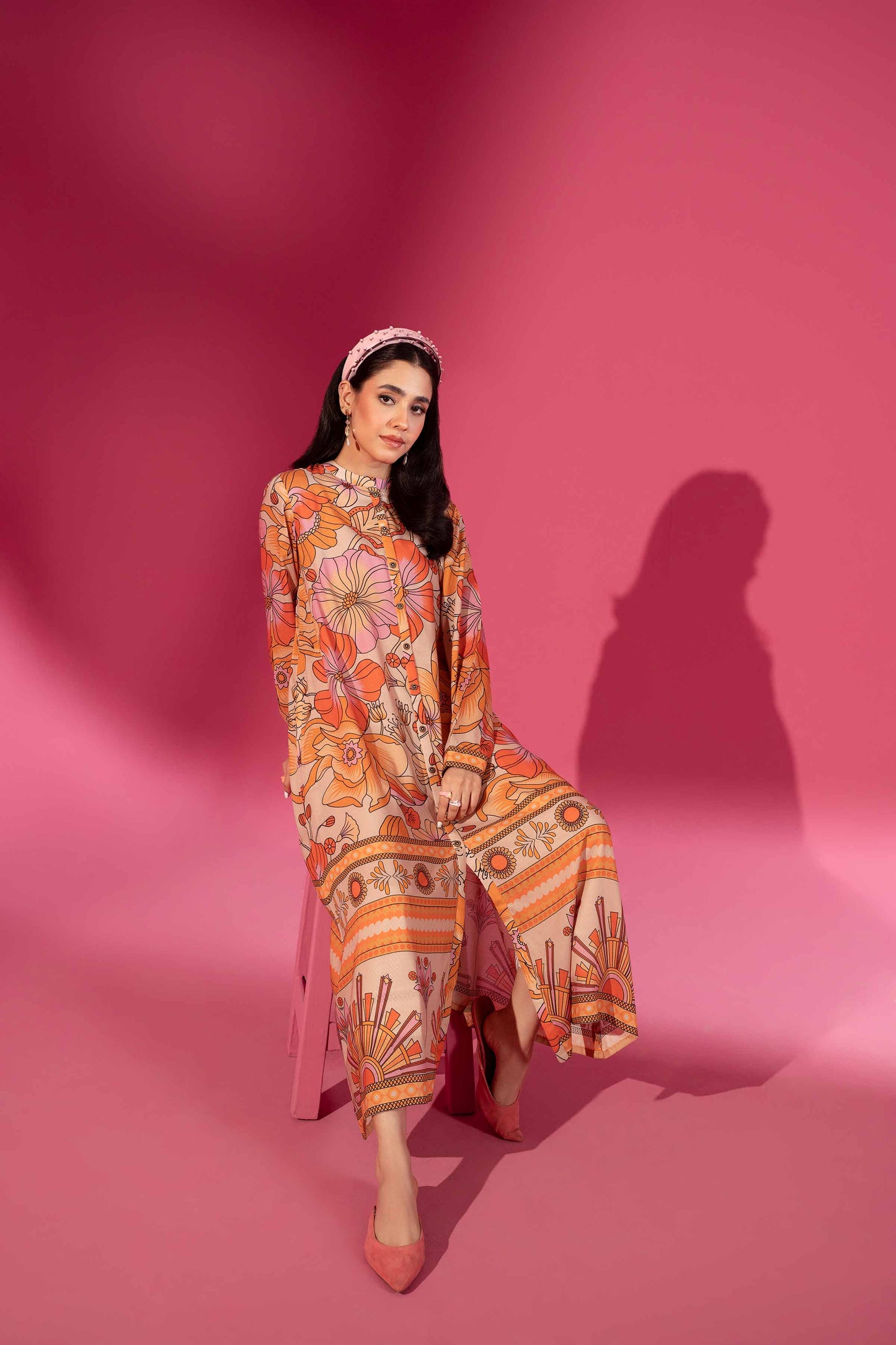 Nishat Linen - Printed Dress - AW23-24