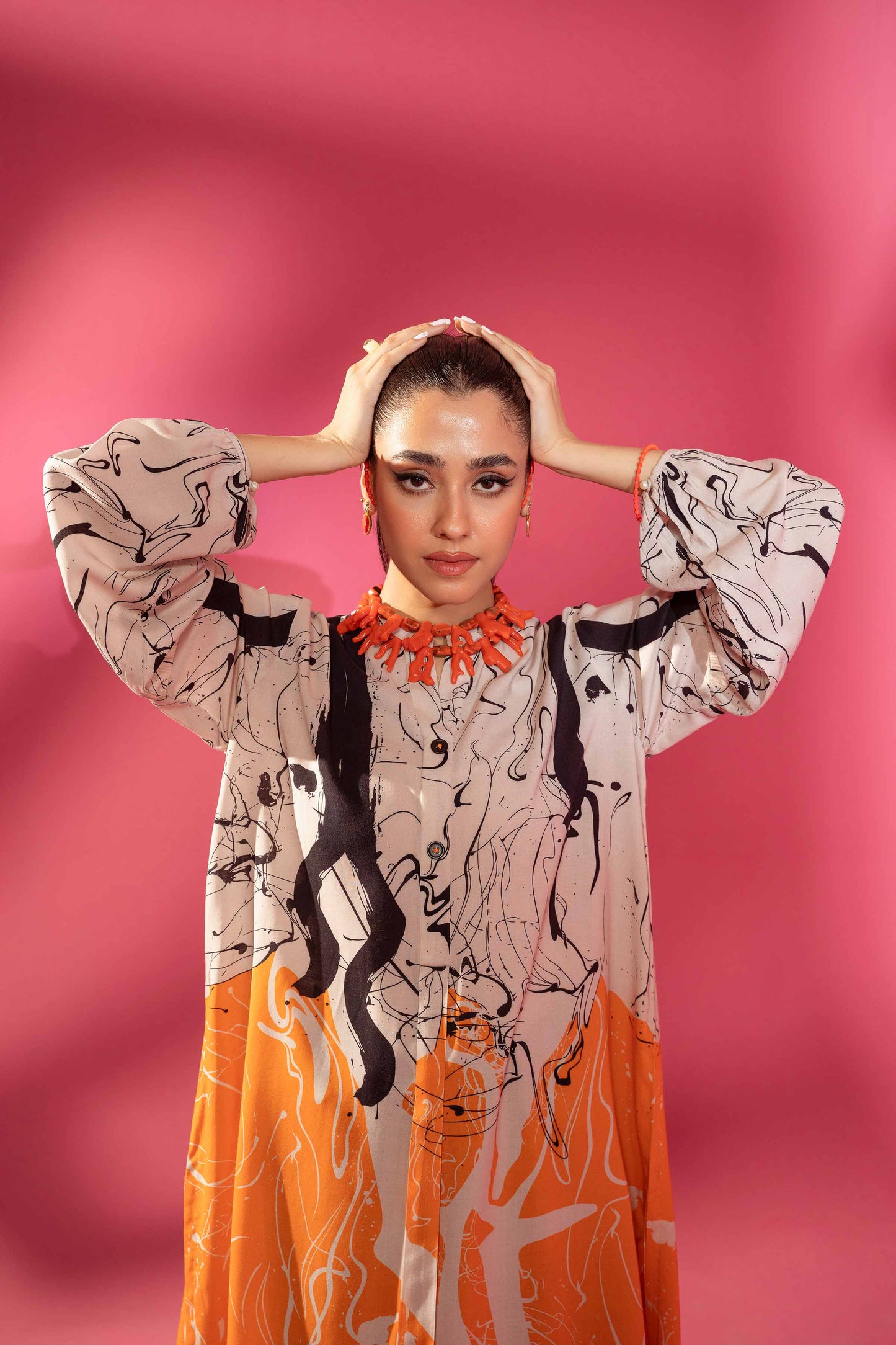 Nishat Linen - Printed Tunic - AW23-26