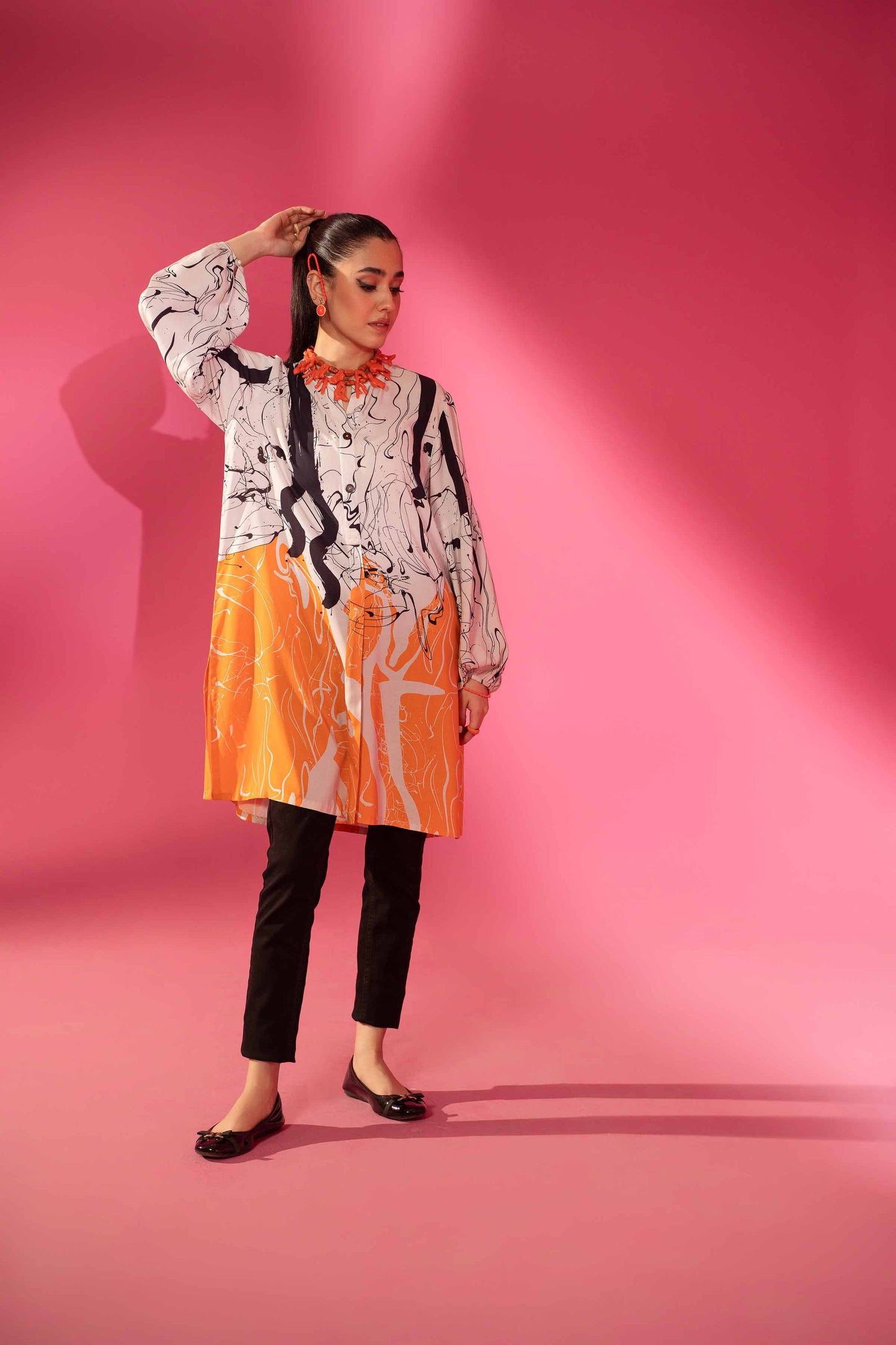Nishat Linen - Printed Tunic - AW23-26