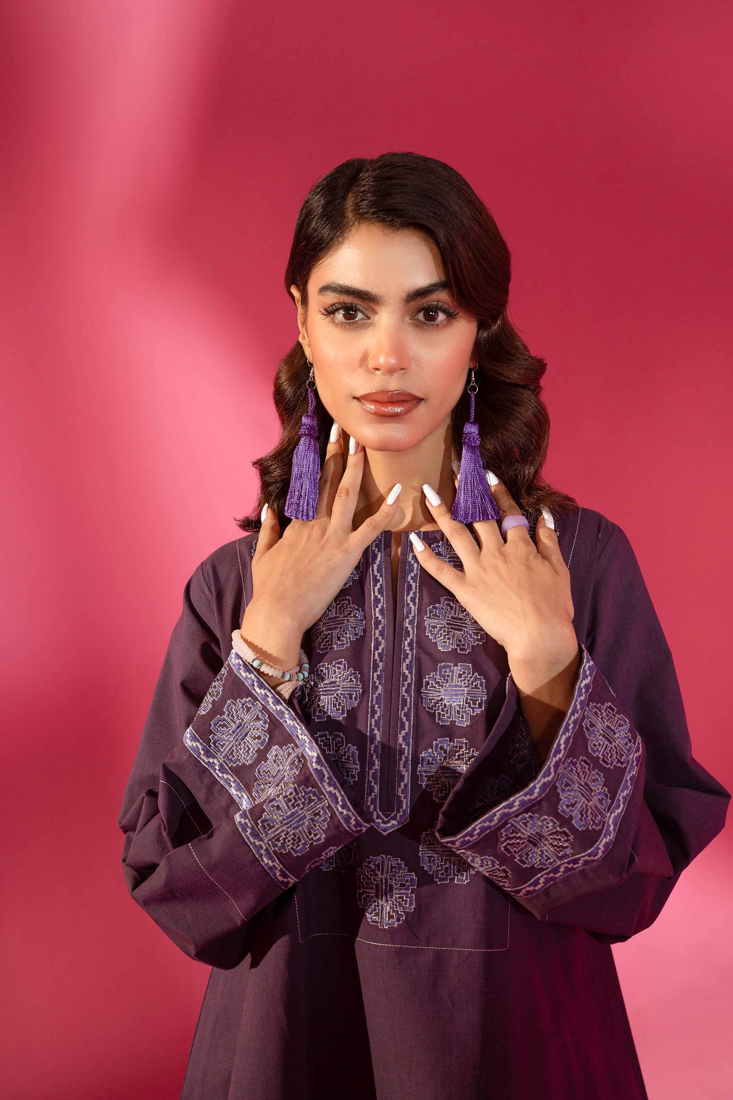Nishat Linen - Embroidered Shirt - AW23-27