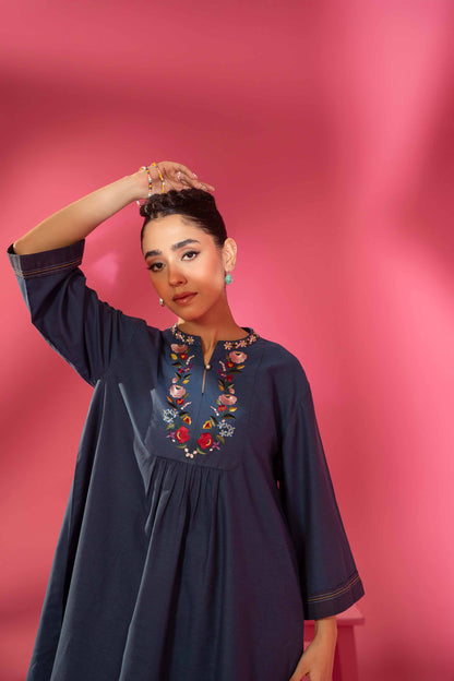 Nishat Linen - Embroidered Shirt - AW23-28