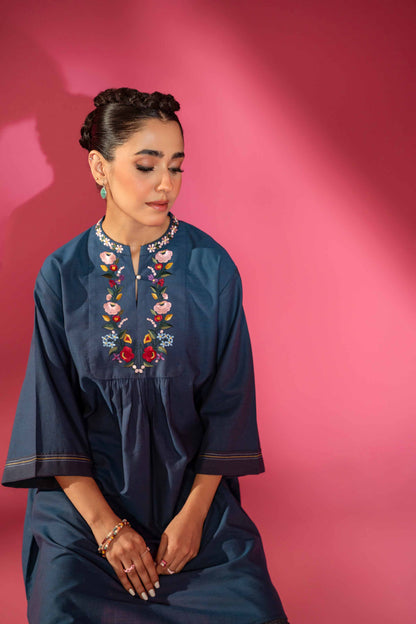 Nishat Linen - Embroidered Shirt - AW23-28