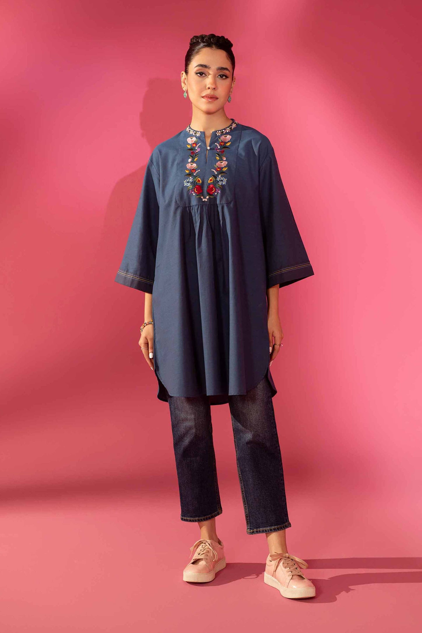 Nishat Linen - Embroidered Shirt - AW23-28