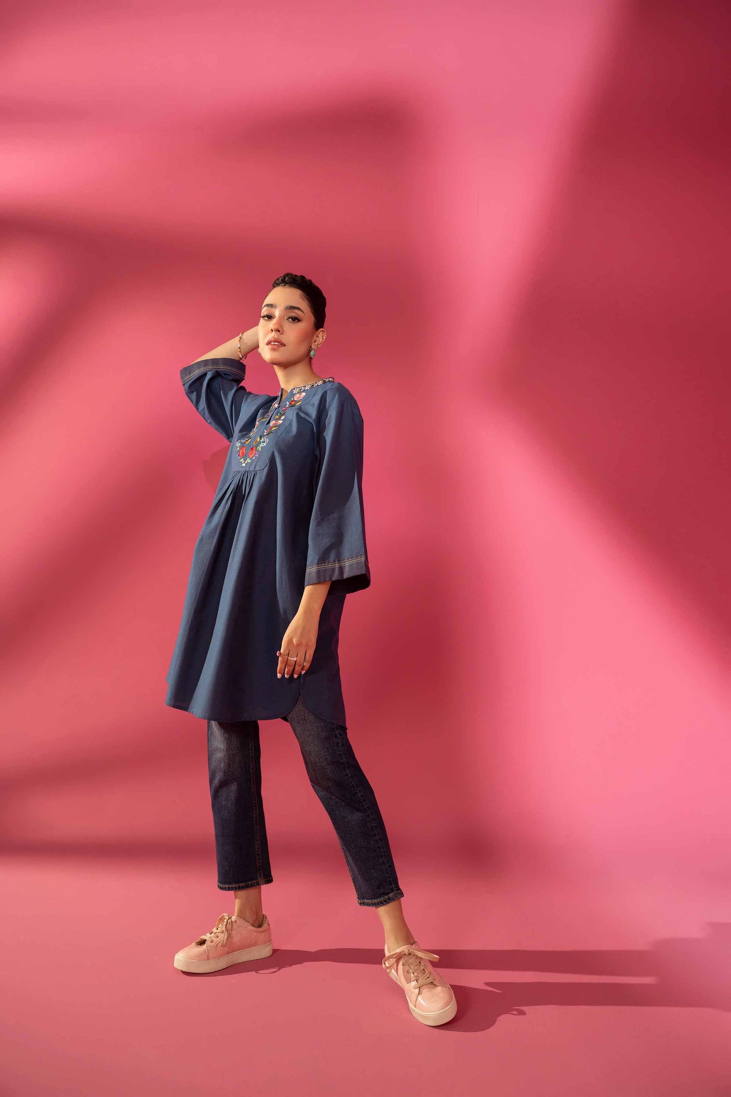 Nishat Linen - Embroidered Shirt - AW23-28