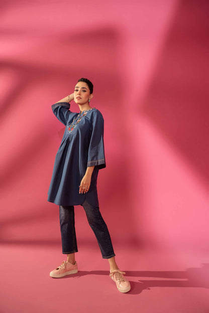 Nishat Linen - Embroidered Shirt - AW23-28