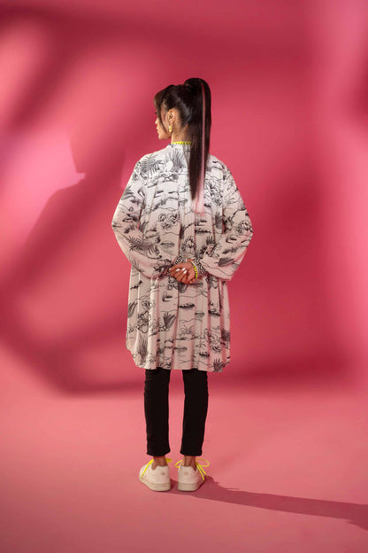 Nishat Linen - Printed Tunic - AW23-29