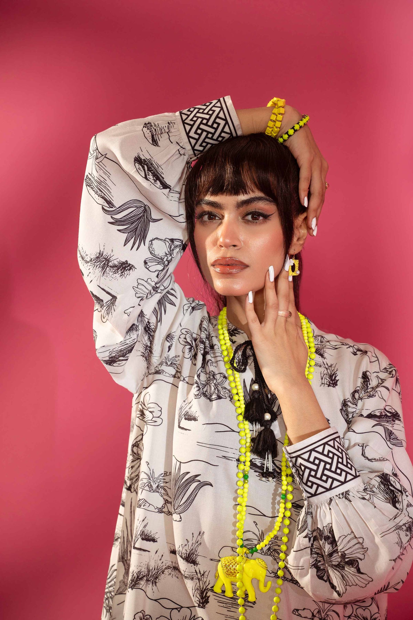 Nishat Linen - Printed Tunic - AW23-29