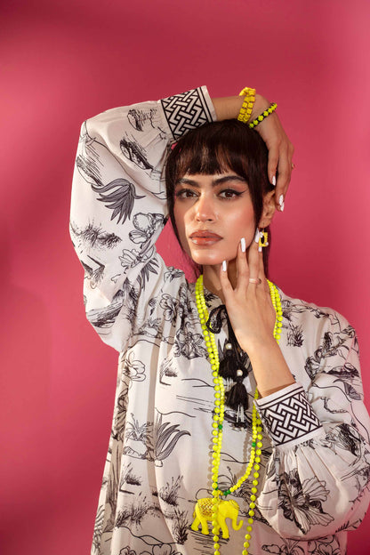 Nishat Linen - Printed Tunic - AW23-29