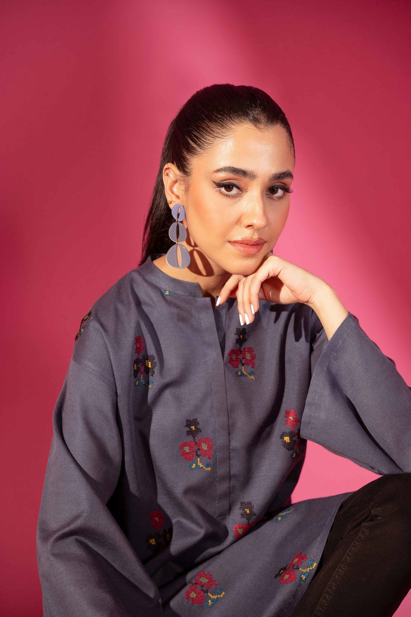 Nishat Linen - Embroidered Tunic - AW23-30