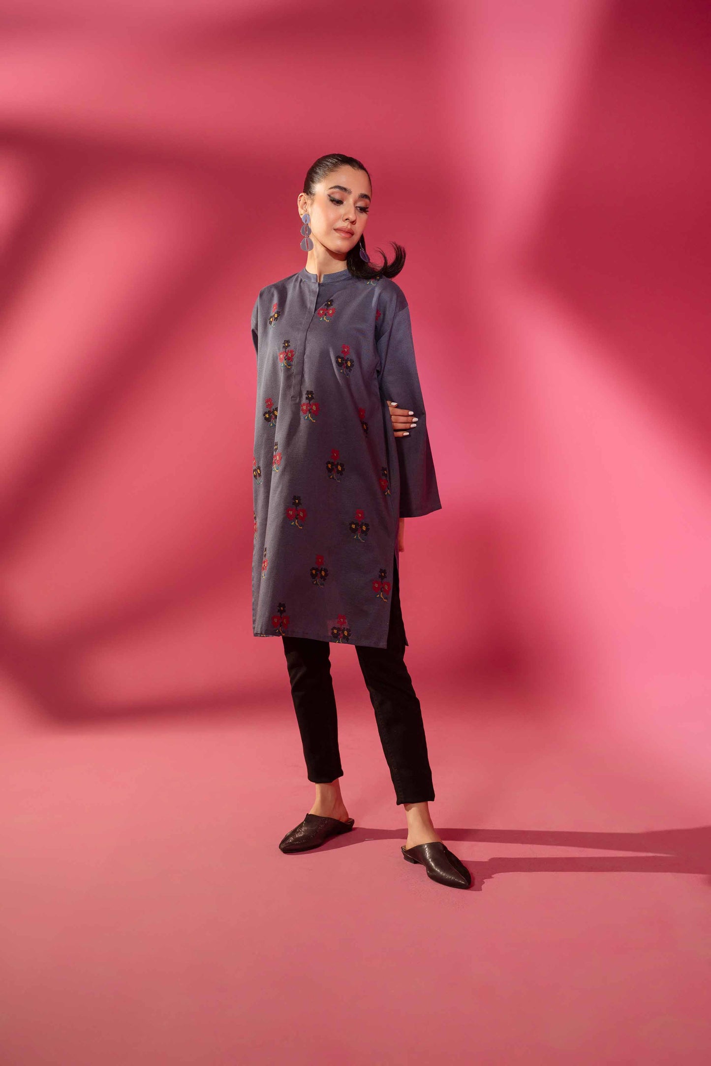 Nishat Linen - Embroidered Tunic - AW23-30
