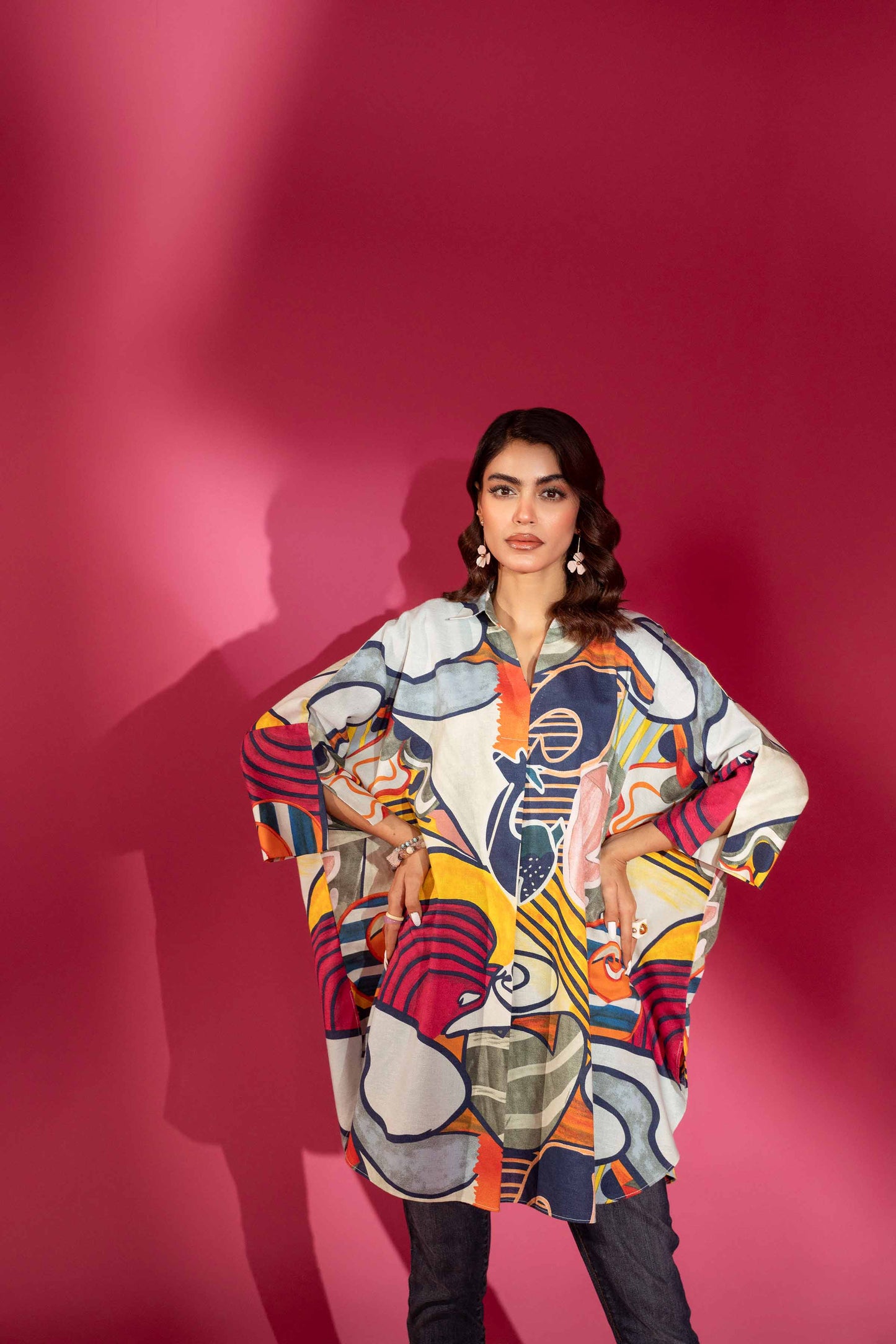 Nishat Linen - Printed Shirt - AW23-31