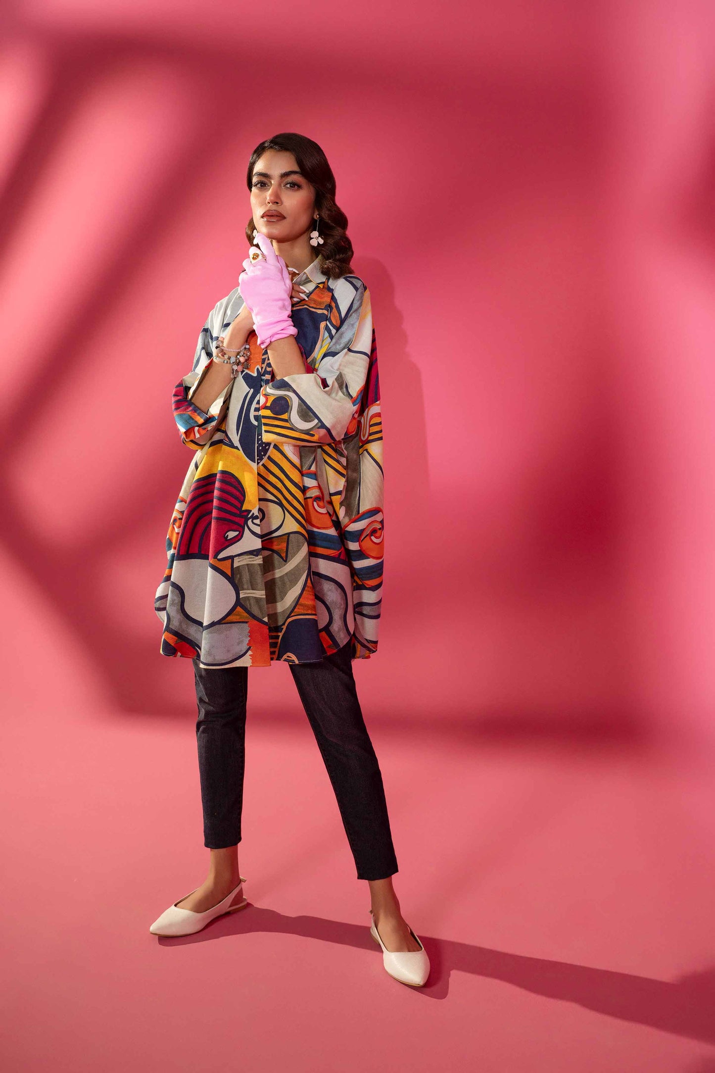 Nishat Linen - Printed Shirt - AW23-31