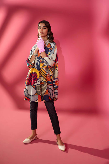 Nishat Linen - Printed Shirt - AW23-31