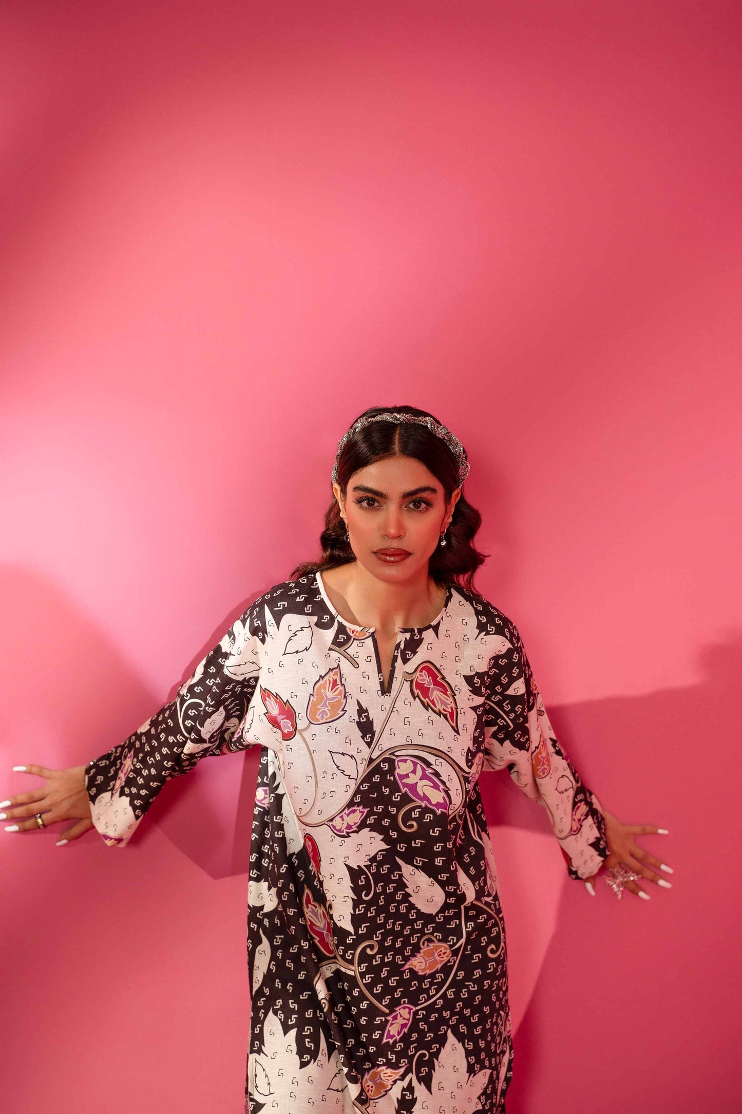 Nishat Linen - Printed Shirt - AW23-32