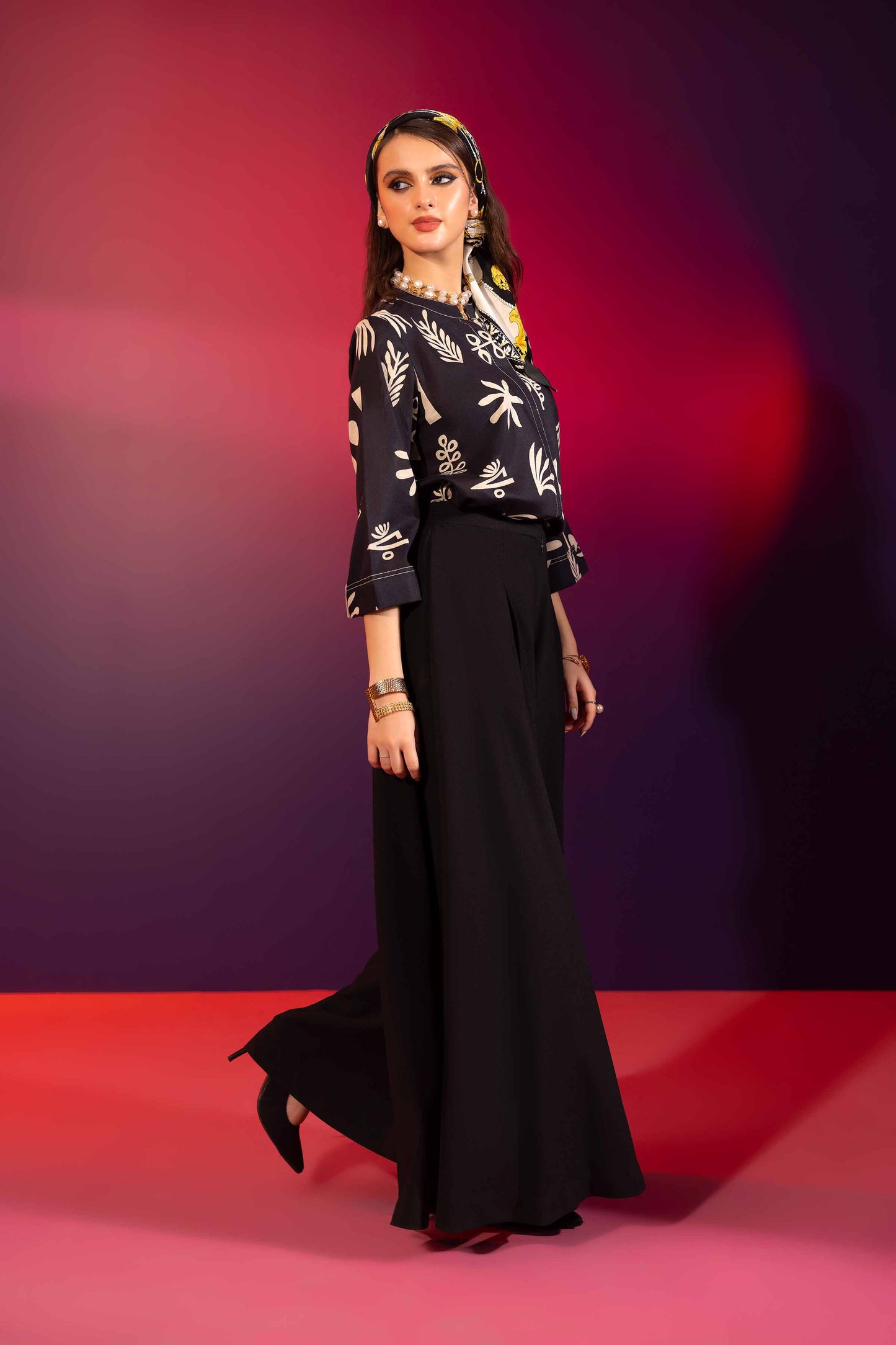 Nishat Linen - Printed Shirt - AW23-33