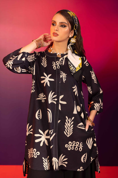Nishat Linen - Printed Shirt - AW23-33