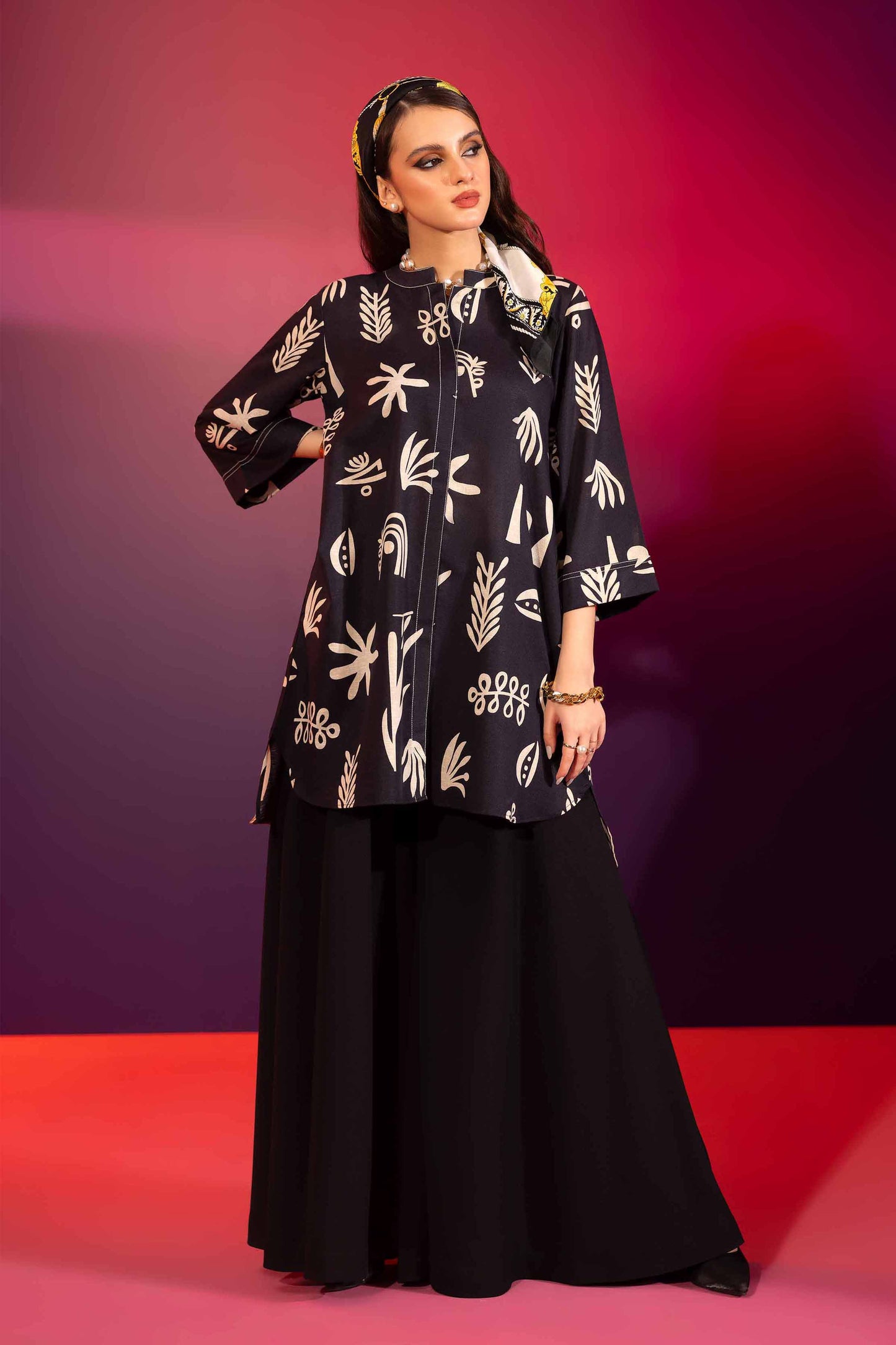 Nishat Linen - Printed Shirt - AW23-33