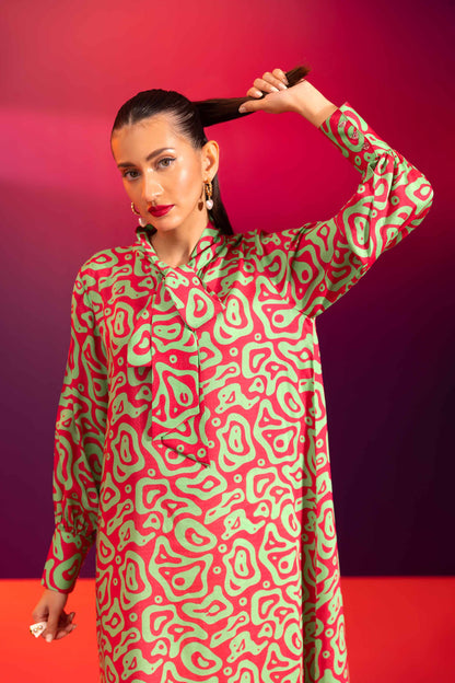 Nishat Linen - Printed Dress - AW23-34