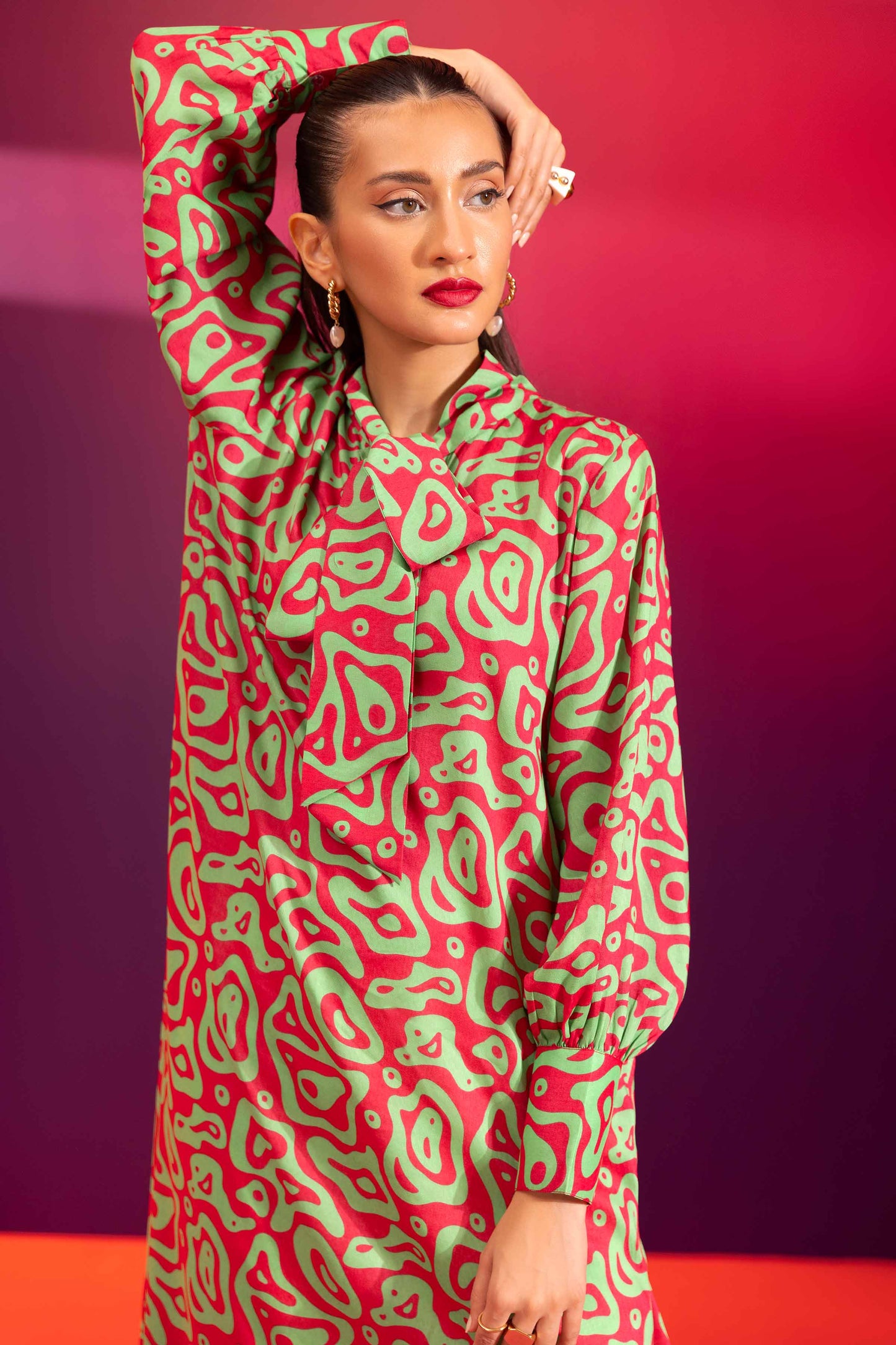 Nishat Linen - Printed Dress - AW23-34