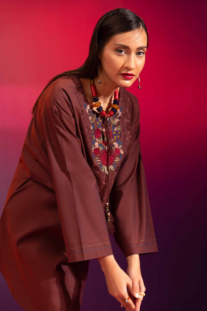 Nishat Linen - Embroidered Shirt - AW23-35