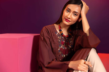 Nishat Linen - Embroidered Shirt - AW23-35