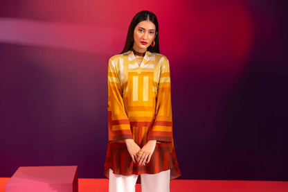 Nishat Linen - Printed Shirt - AW23-36