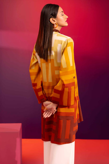Nishat Linen - Printed Shirt - AW23-36
