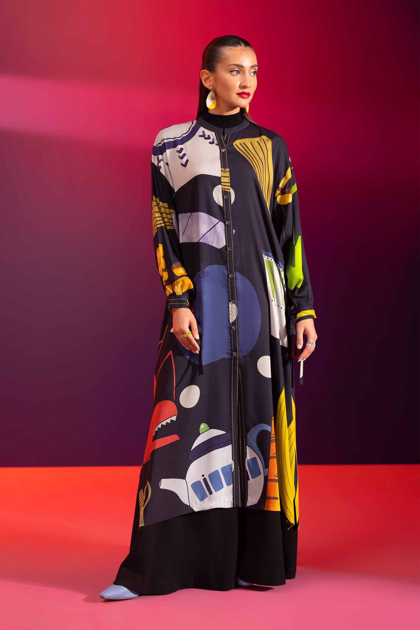 Nishat Linen - Printed Dress - AW23-38