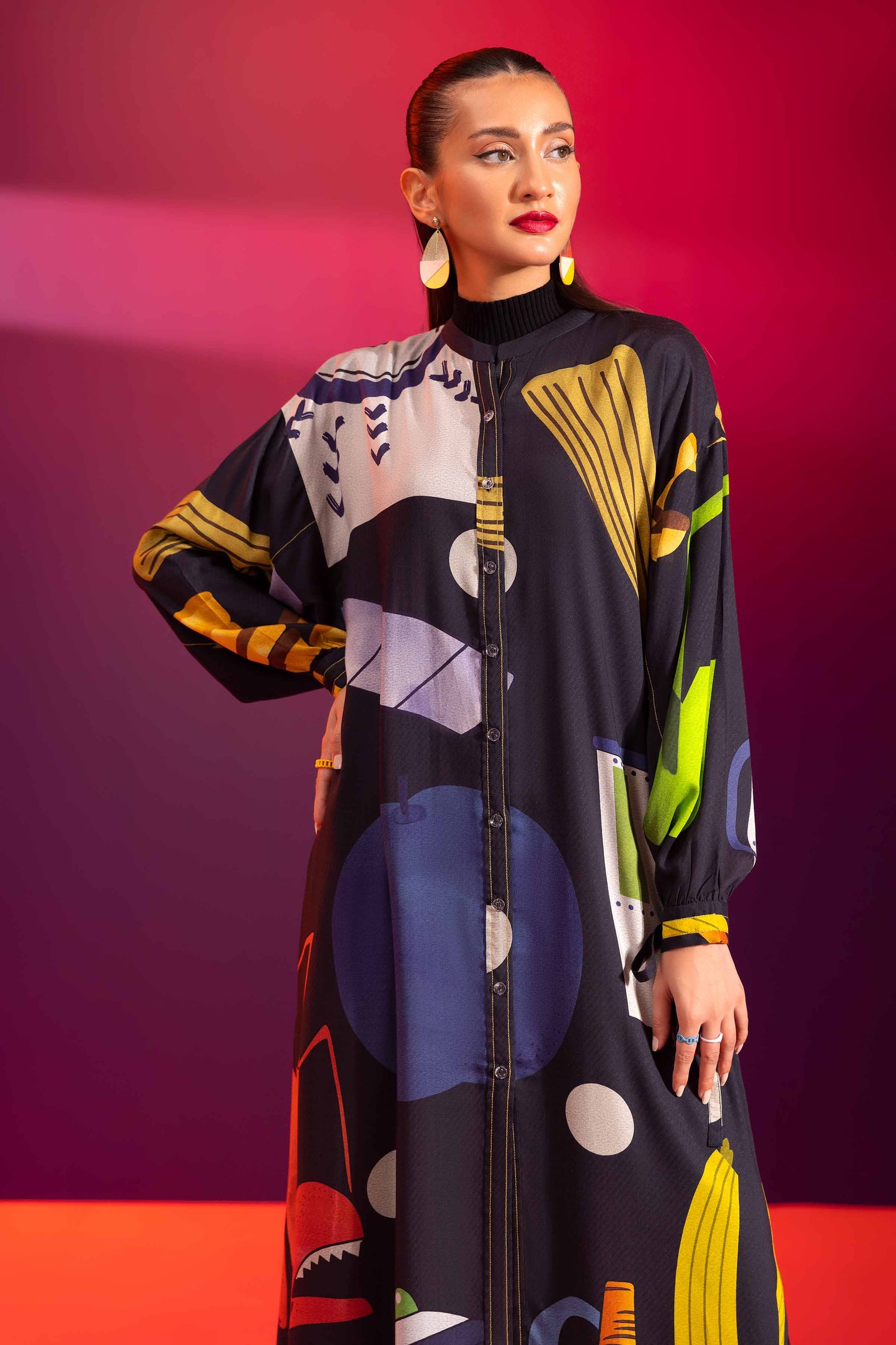 Nishat Linen - Printed Dress - AW23-38