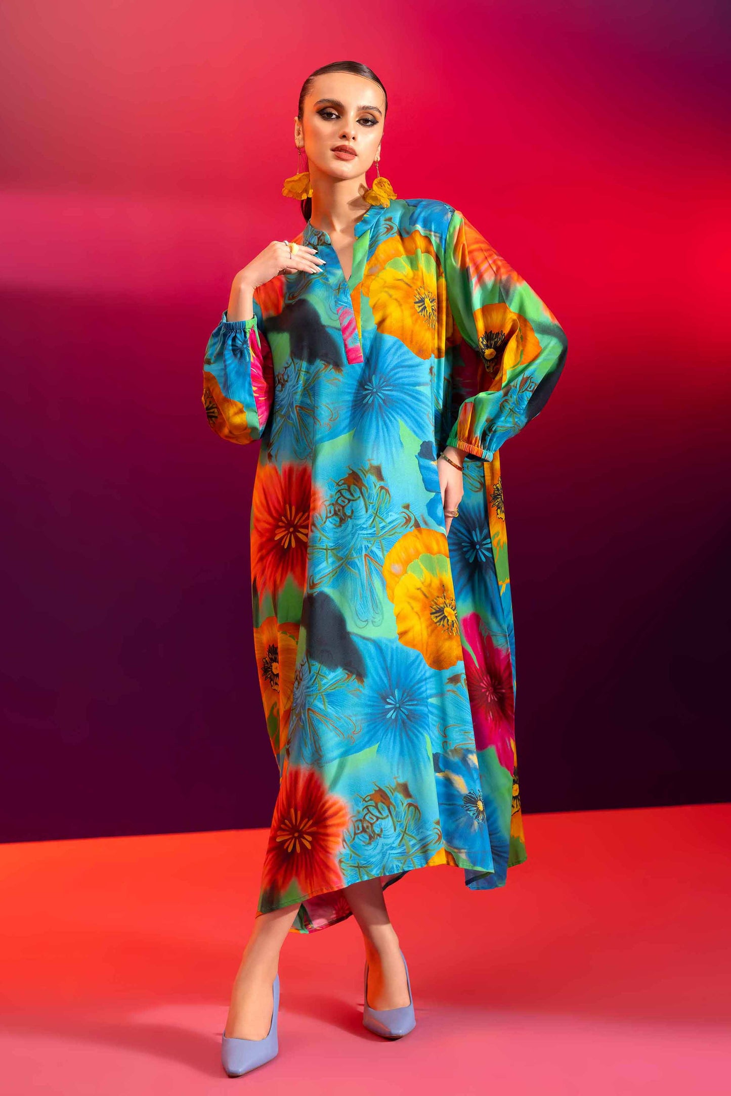 Nishat Linen - Printed Shirt - AW23-39