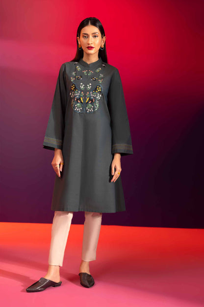 Nishat Linen - Embroidered Shirt - AW23-40