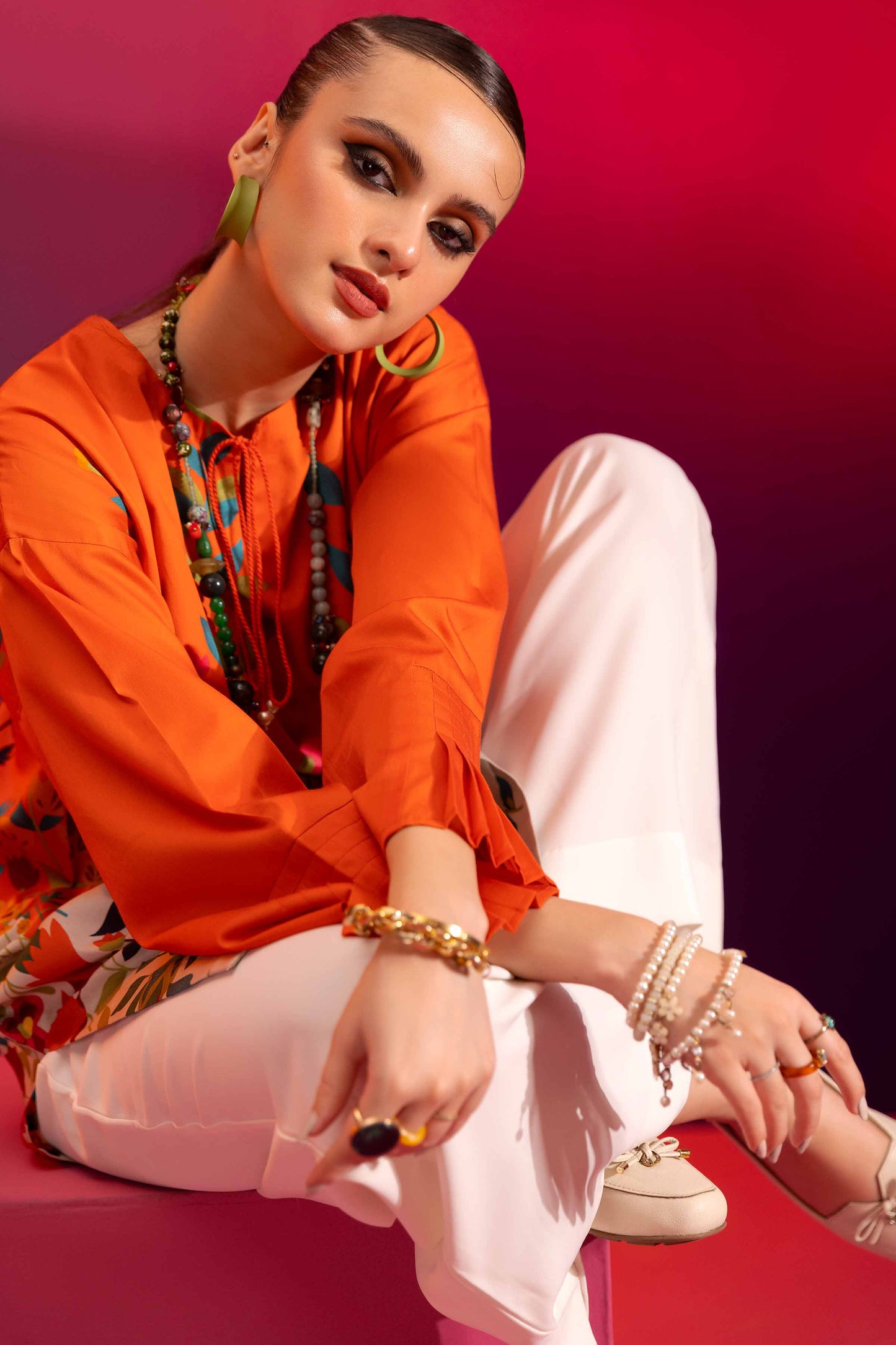 Nishat Linen - Printed Shirt - AW23-41
