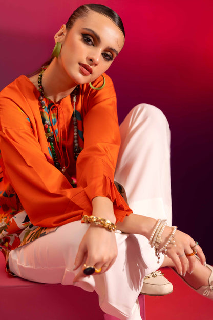 Nishat Linen - Printed Shirt - AW23-41