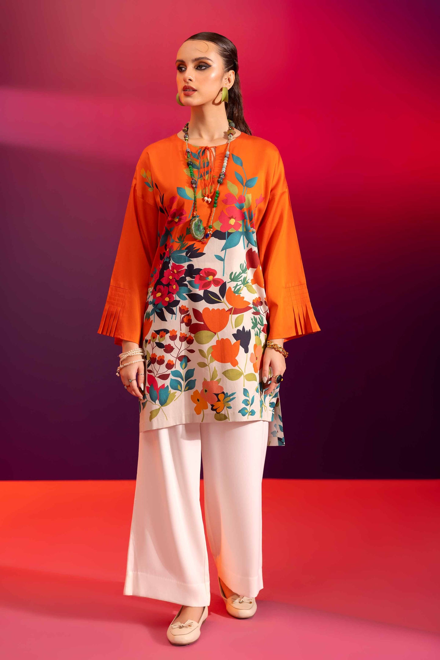 Nishat Linen - Printed Shirt - AW23-41