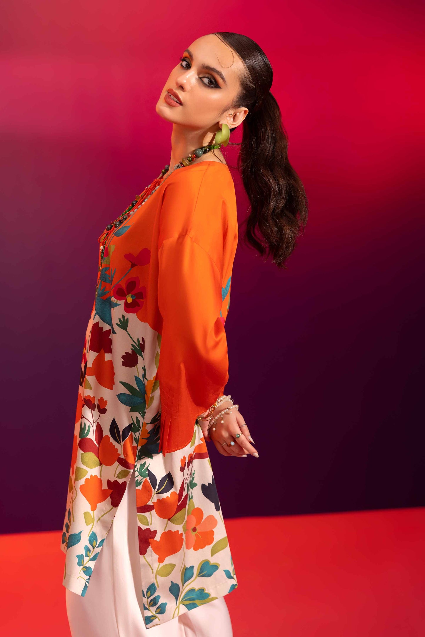 Nishat Linen - Printed Shirt - AW23-41