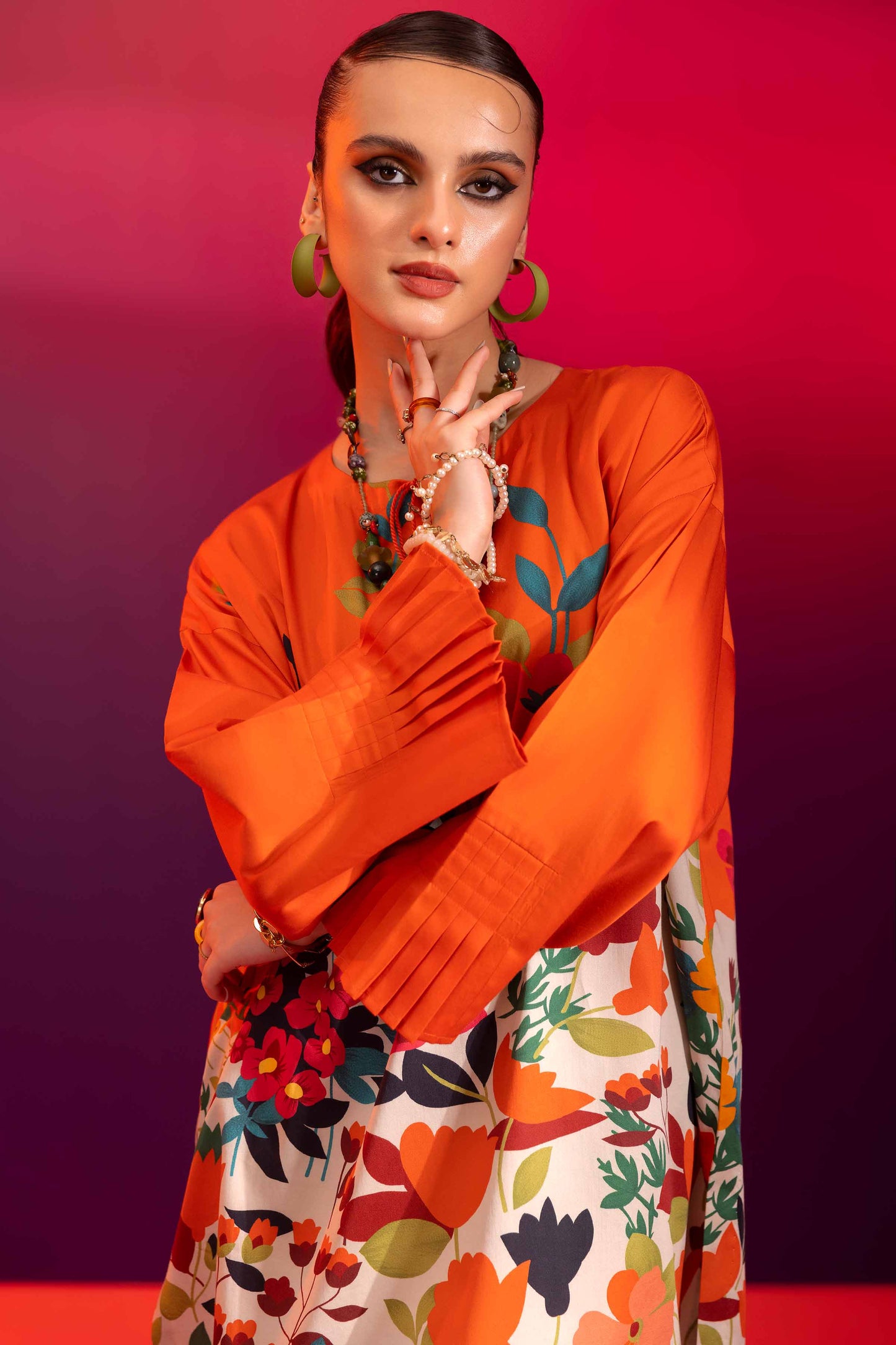 Nishat Linen - Printed Shirt - AW23-41