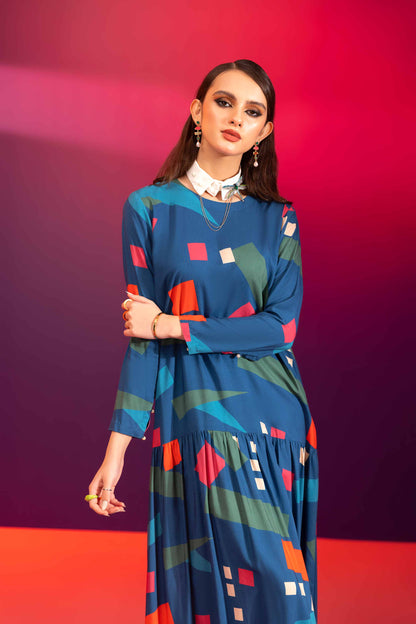 Nishat Linen - Printed Dress - AW23-42