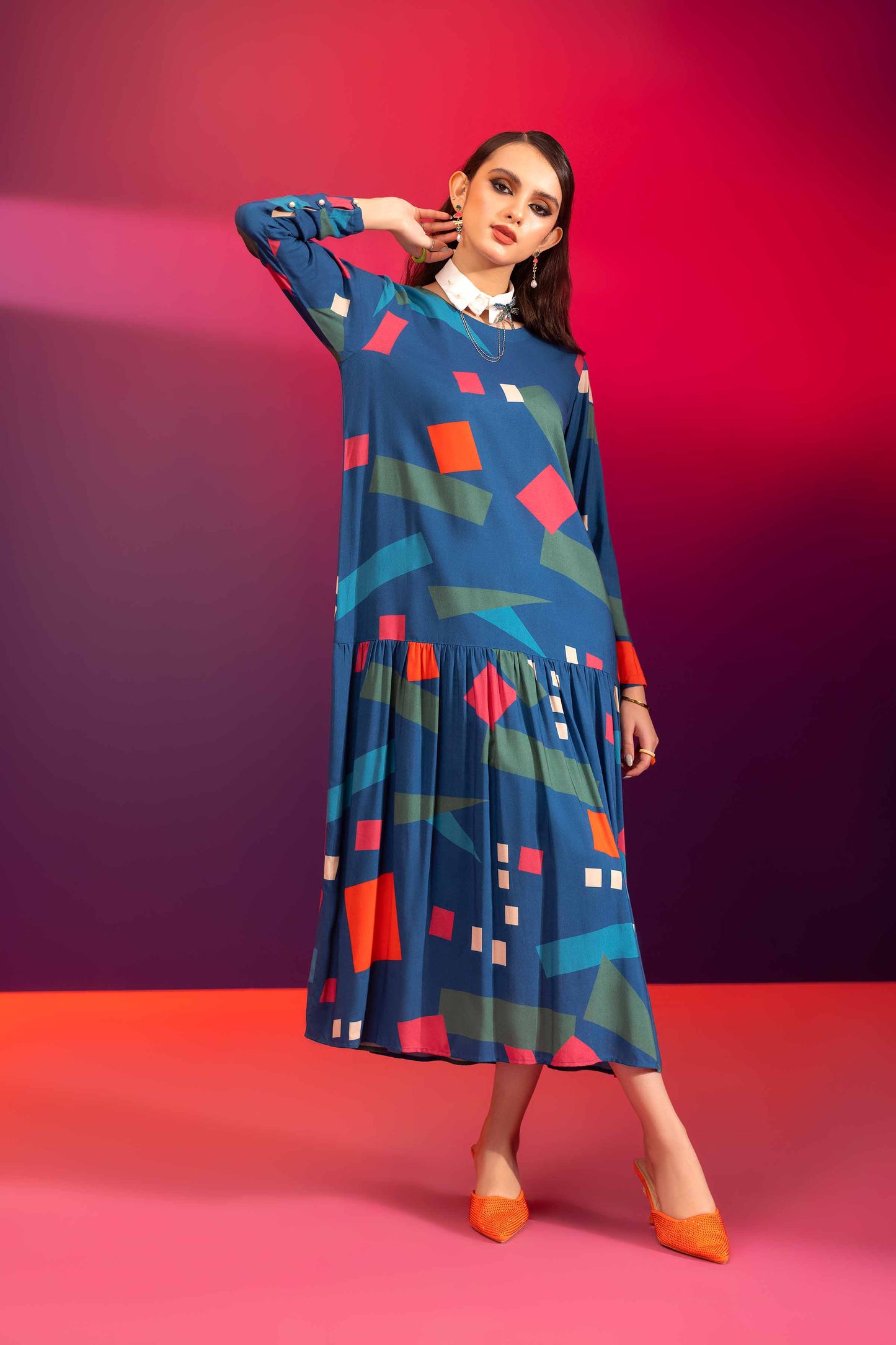 Nishat Linen - Printed Dress - AW23-42
