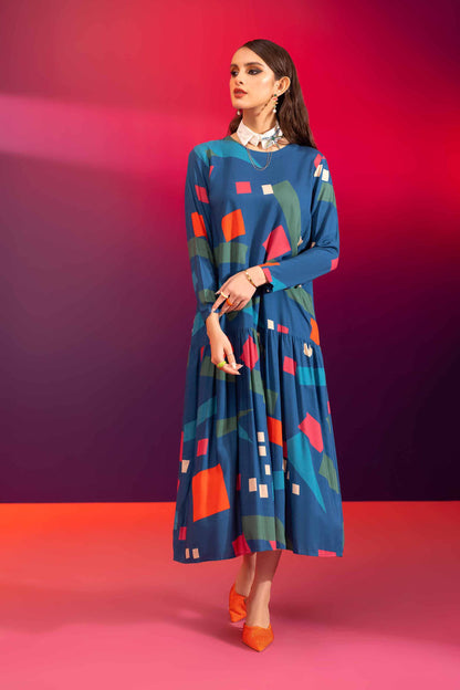 Nishat Linen - Printed Dress - AW23-42