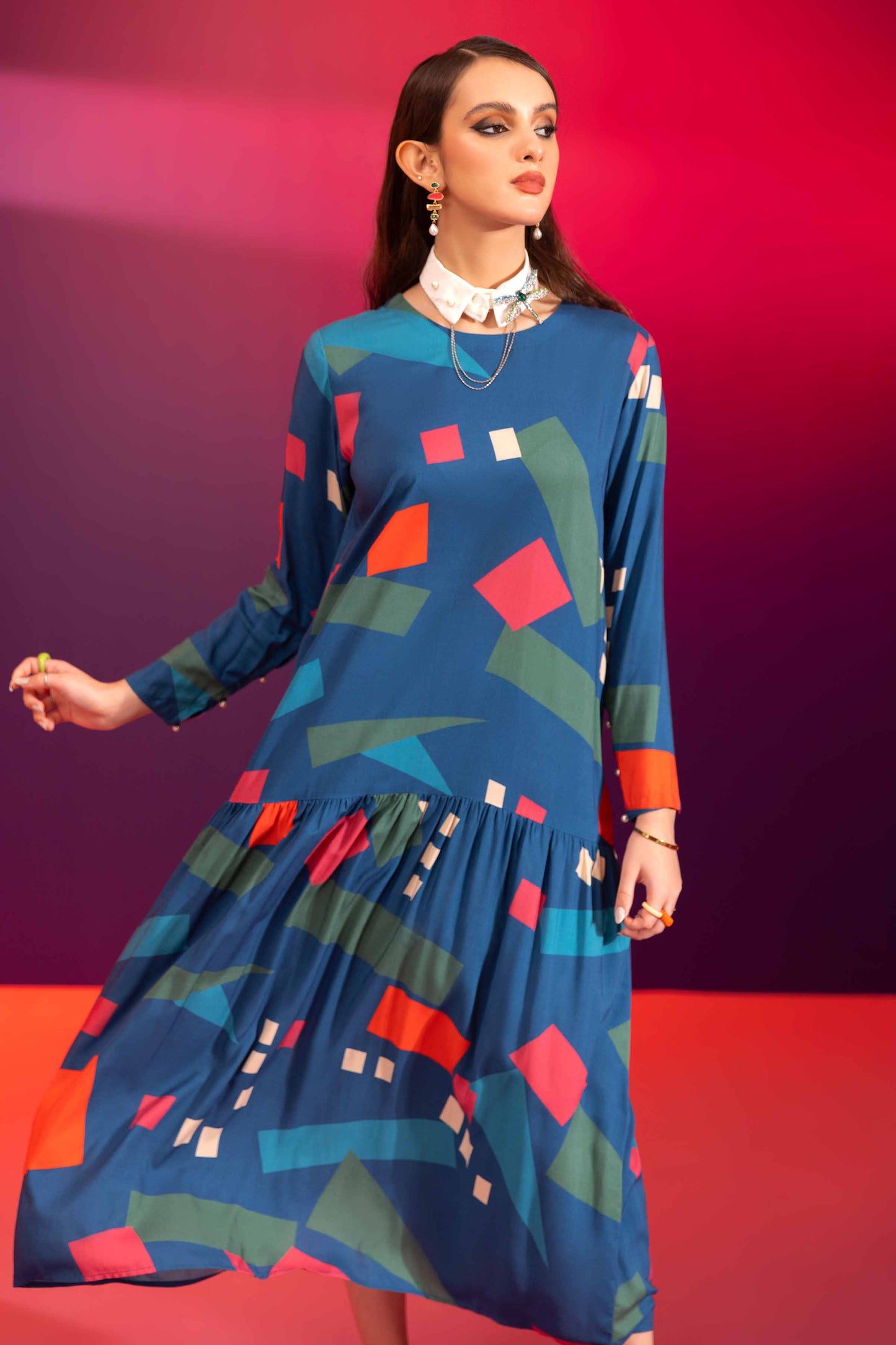 Nishat Linen - Printed Dress - AW23-42